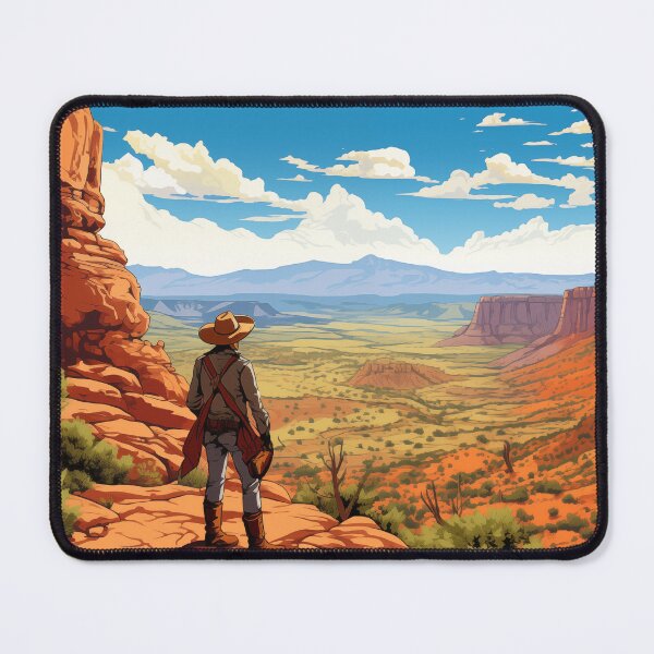 Item preview, Cowboy in the canyons designed and sold by PricklyPeanut.