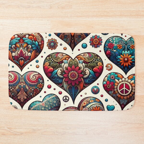 Item preview, Bohemian Hippie Hearts I designed and sold by NAFDesigns.