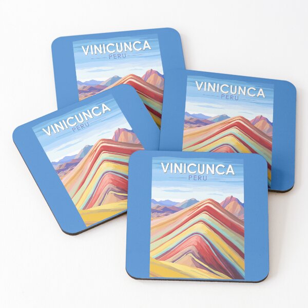 Item preview, Vinicunca Peru Travel Art Vintage designed and sold by KrisSidDesigns.