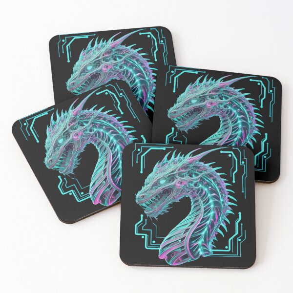 Item preview, Cyber ​​dragon. Neon. line drawing. Symbol of 2024. Astrological sign. Chinese dragon. designed and sold by MagelliShop.