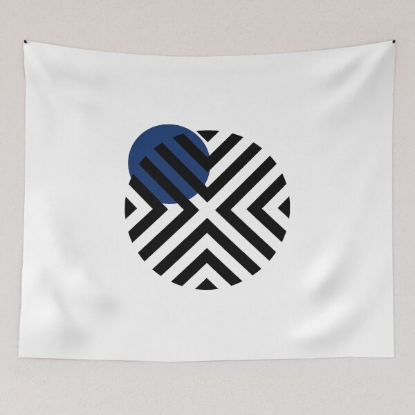 Item preview, Blue X on circle designed and sold by HOMELON.