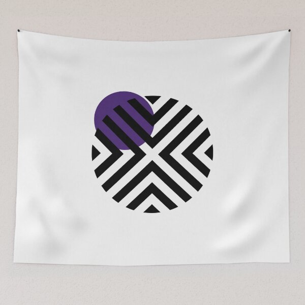 Item preview, Purple X on circle designed and sold by HOMELON.