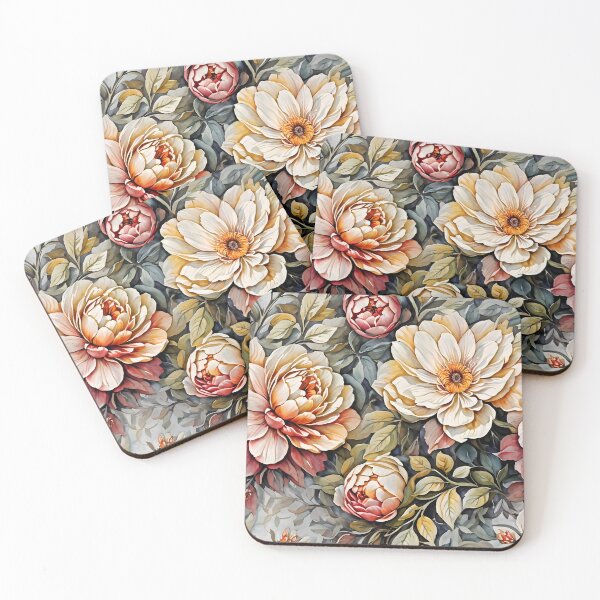 Item preview, Pastel floral pattern designed and sold by CreativeSparkzz.