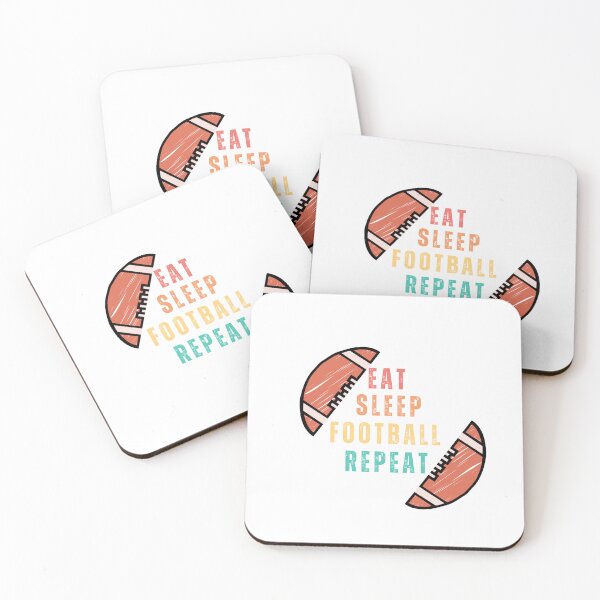 Item preview, Eat Sleep Football Repeat , sport, football player designed and sold by Youlal-Shop.