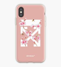Off-White Cherry Blossom Arrows (Pastel Rose Pink) iPhone Case