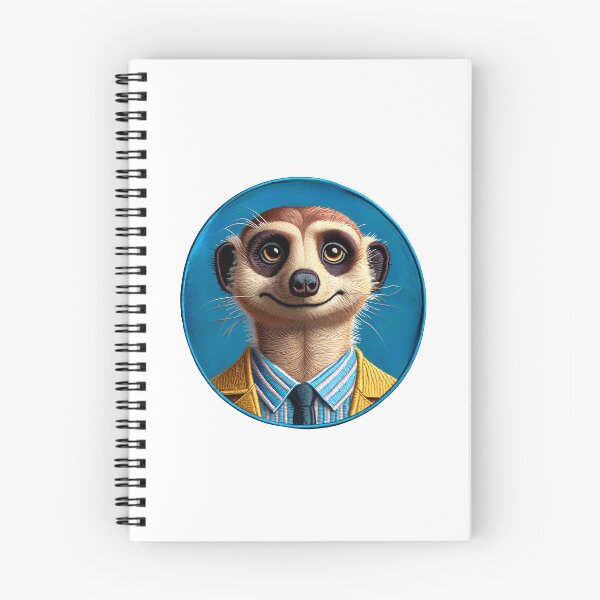 Item preview, Meerkat Embroidered Patch - Suave Animal Portrait Design designed and sold by #Adulting Central.