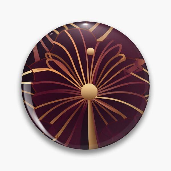 Item preview, Burgundy flowers fireworks-style designed and sold by Artdroid.