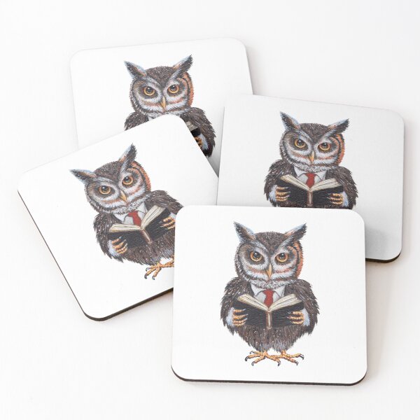 Item preview, Owl reading a book designed and sold by Roy & Tiffany.