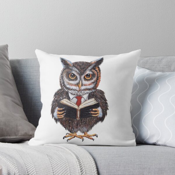 Item preview, Owl reading a book designed and sold by Tiffany Roy.