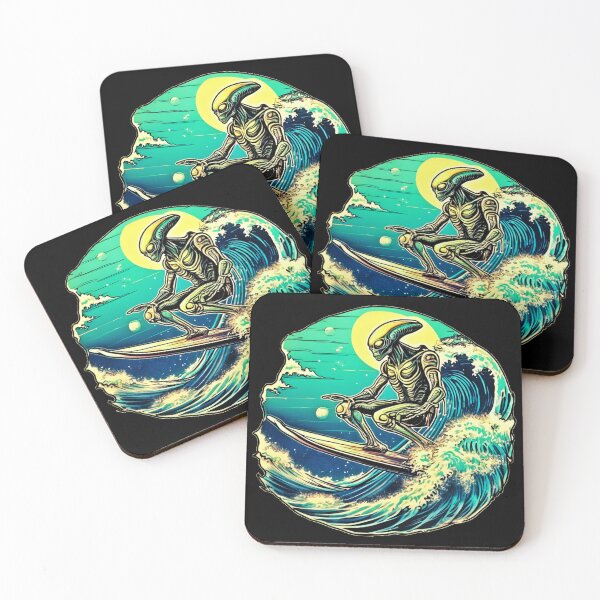 Item preview, Alien surfing designed and sold by EvelinZ.