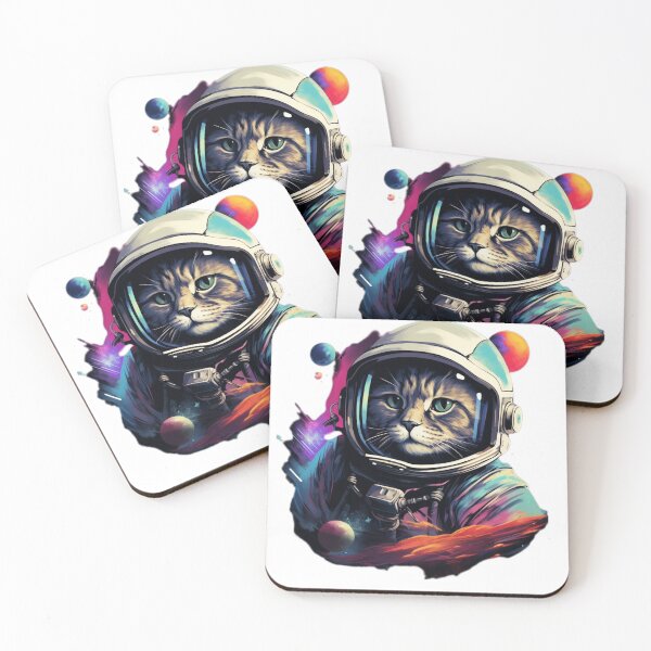 Item preview, Cat in space designed and sold by FunFabricFiesta.