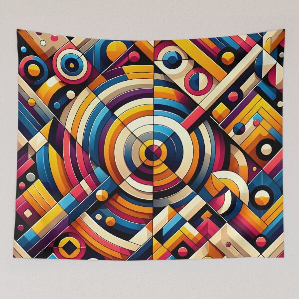 Item preview, "Geometric Symphony: Colorful Complexity" designed and sold by APARTAI EU.