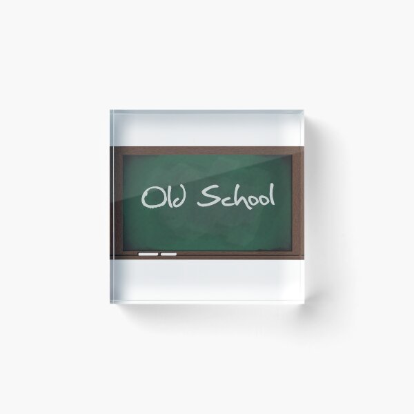 Item preview, Old school on chalkboard designed and sold by unurbane.