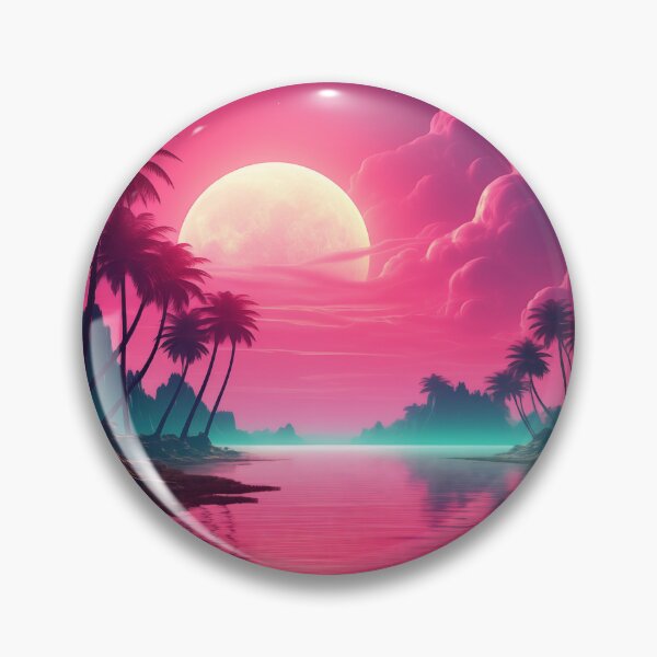 Item preview, Tropic Neon Oasis: Sunset Vibes designed and sold by Mullet Monkey.