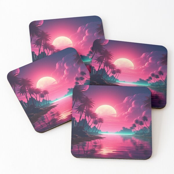 Item preview, Tropic Neon Oasis: Sunset Vibes designed and sold by Mullet Monkey.