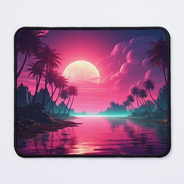 Item preview, Tropic Neon Oasis: Sunset Vibes designed and sold by Mullet Monkey.