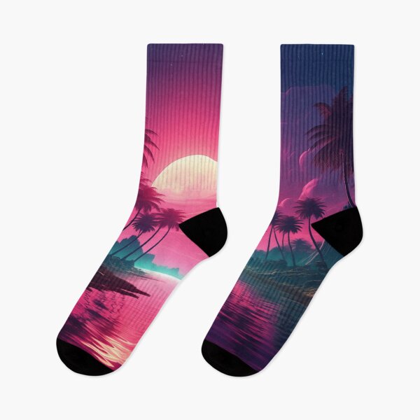 Item preview, Tropic Neon Oasis: Sunset Vibes designed and sold by Mullet Monkey.