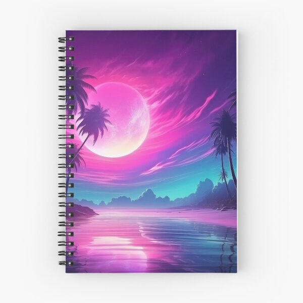 Item preview, Synthwave Palms Paradise: Electric Horizon designed and sold by Mullet Monkey.