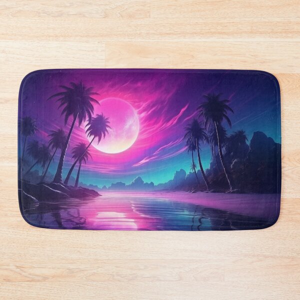 Item preview, Synthwave Palms Paradise: Electric Horizon designed and sold by Mullet Monkey.