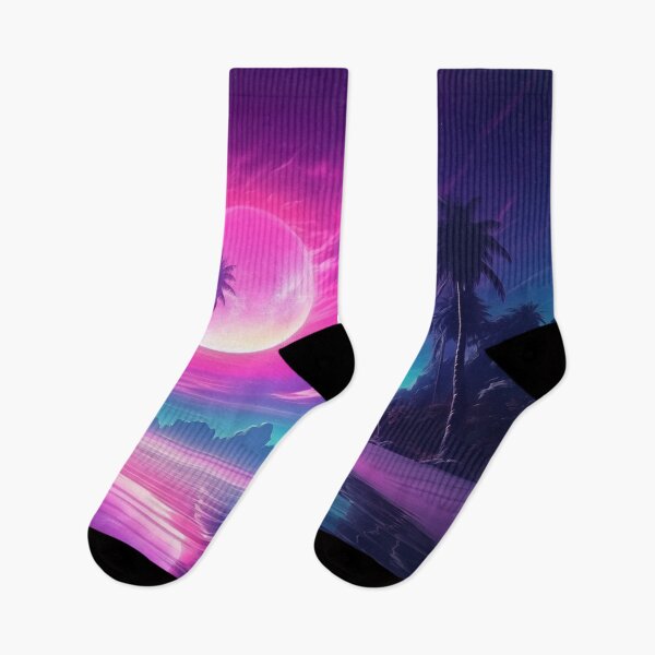 Item preview, Synthwave Palms Paradise: Electric Horizon designed and sold by Mullet Monkey.