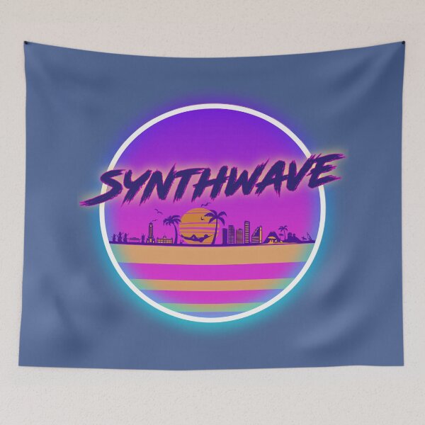 Item preview, Synthwave Skyline designed and sold by Pixelfunk.