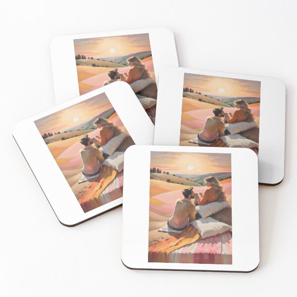 Item preview, Romantic Sunset in Golden Hues designed and sold by PanoramaPrints.