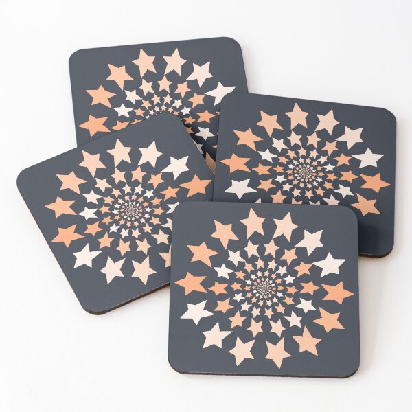 Item preview, Ever Decreasing Circles Peach Fuzz Star Graphic designed and sold by ellenhenry.