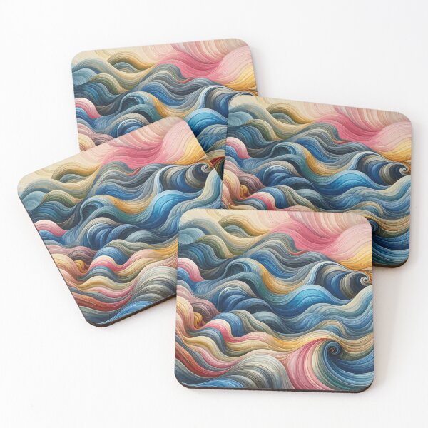 Item preview, Rippling Serenade of Pastel Waves designed and sold by EnigmaGallery.