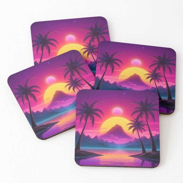 Item preview, Vaporwave Tropics: Sunset Grooves designed and sold by Mullet Monkey.