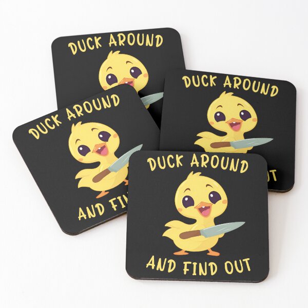 Item preview, Duck Around And Find Out Duck With Knife designed and sold by Pati-Design.