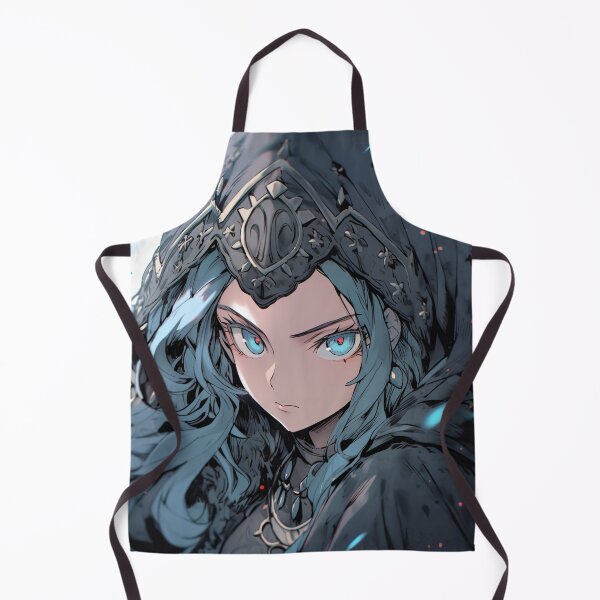 Item preview, Teal Fantasy Warrior Anime Girl designed and sold by bubblegoth.