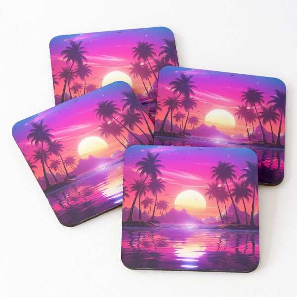 Item preview, Tropical Horizon Hues: Lush Synth Sway designed and sold by Mullet Monkey.