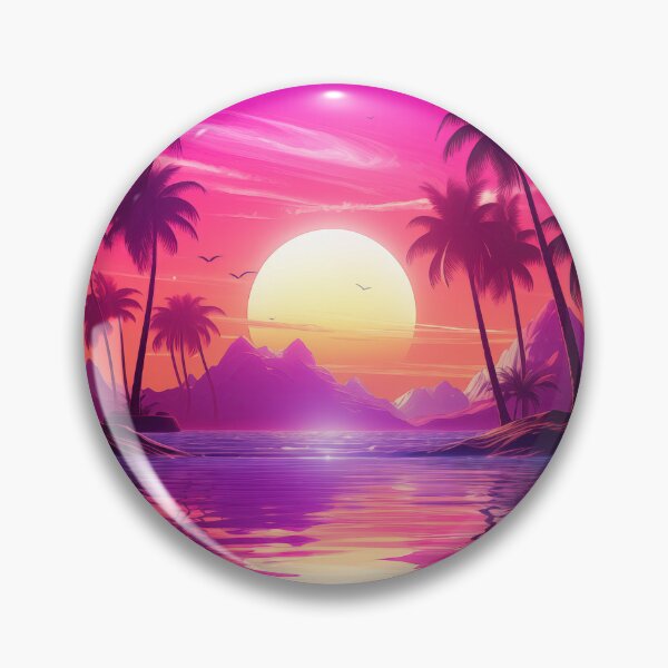 Item preview, Tropical Horizon Hues: Lush Synth Sway designed and sold by Mullet Monkey.