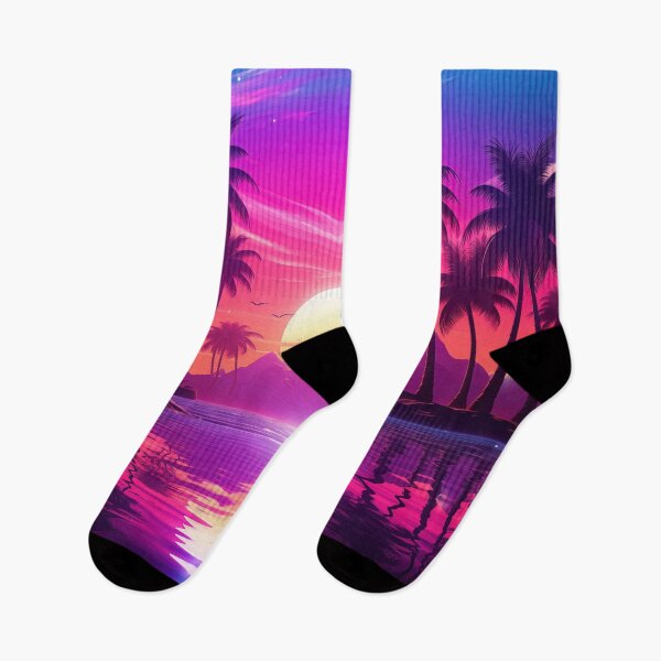 Item preview, Tropical Horizon Hues: Lush Synth Sway designed and sold by Mullet Monkey.