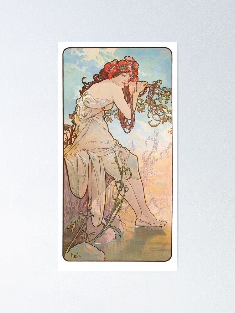 Poster for Sale avec l'œuvre « Les Quatre Saisons L'été, d