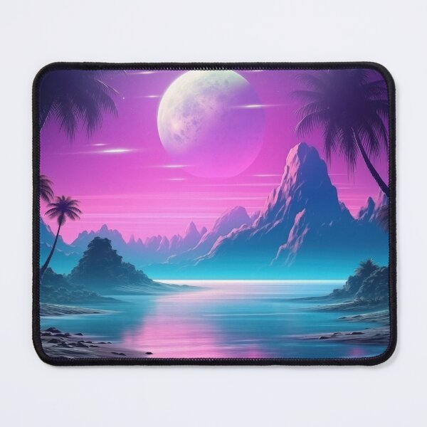 Item preview, Neon Tides Retreat: Retro Beach Resonance designed and sold by Mullet Monkey.