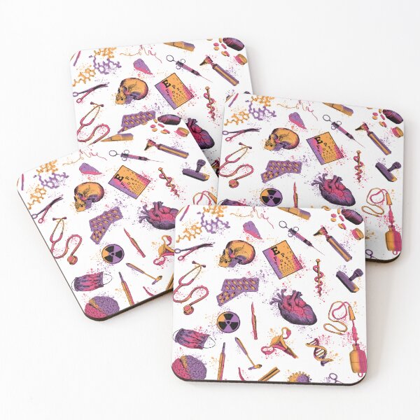 Item preview, Medical symbols for doctors and healthcare workers, vibrant watercolor designed and sold by Drawmecute.