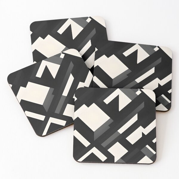 Item preview, Black and gray shapes  designed and sold by RAIDEN-BLACK.