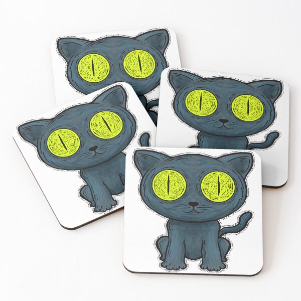 Item preview, yellow eyed cat designed and sold by sendalunar.