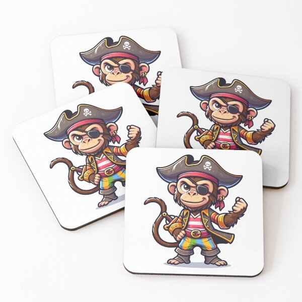 Item preview, Cartoon Pirate Monkey designed and sold by Zestpond.