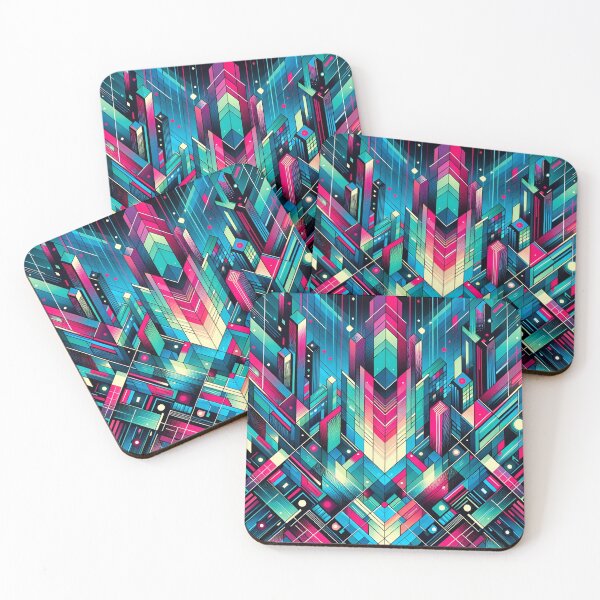 Item preview, "Urban Pulse: Neon Nightscape" designed and sold by APARTAI EU.