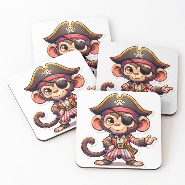 Item preview, Cartoon Pirate Monkey designed and sold by Zestpond.