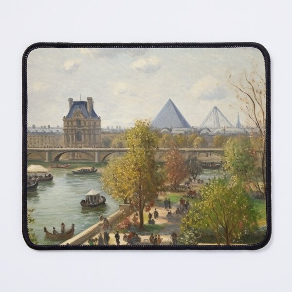 Item preview, Le Louvre, le printemps by Camille Jacob Pissarro designed and sold by melikekoc.