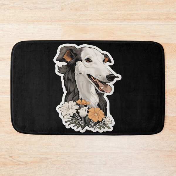 Item preview, Borzoi in Flowers designed and sold by CUTEDOGGIEZ.