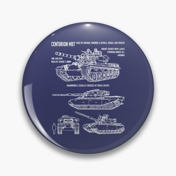 Artikelvorschau, Centurion British Tank Blueprint-Erkennungsdiagramm, schematischer Blaupause entworfen und verkauft von MilitaryMart.