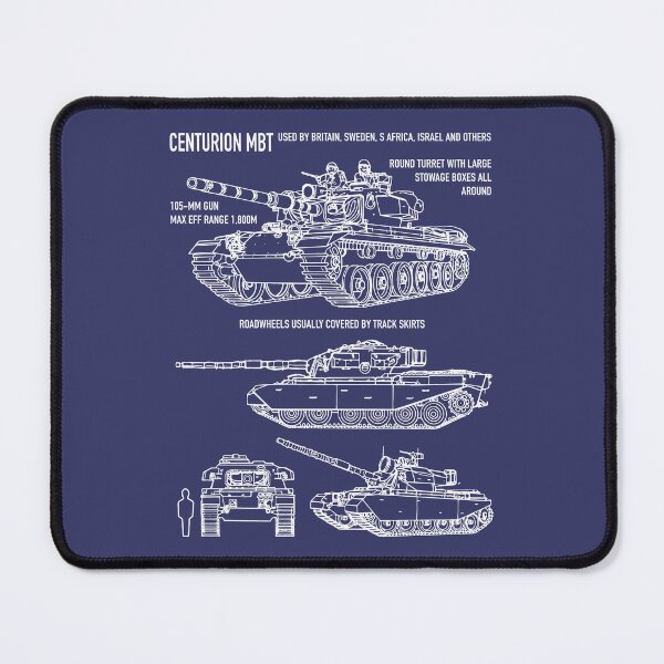 Item preview, Centurion British Tank Blueprint Recognition Diagram Schematic Blueprint designed and sold by MilitaryMart.