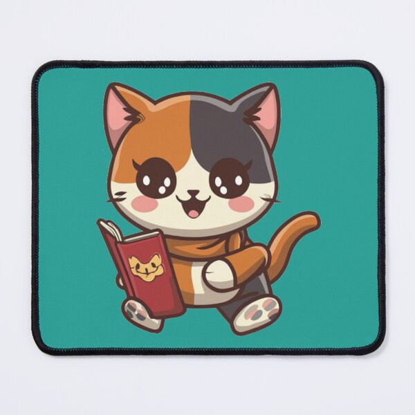 Item preview, Calico Cat reading book designed and sold by bukajart.