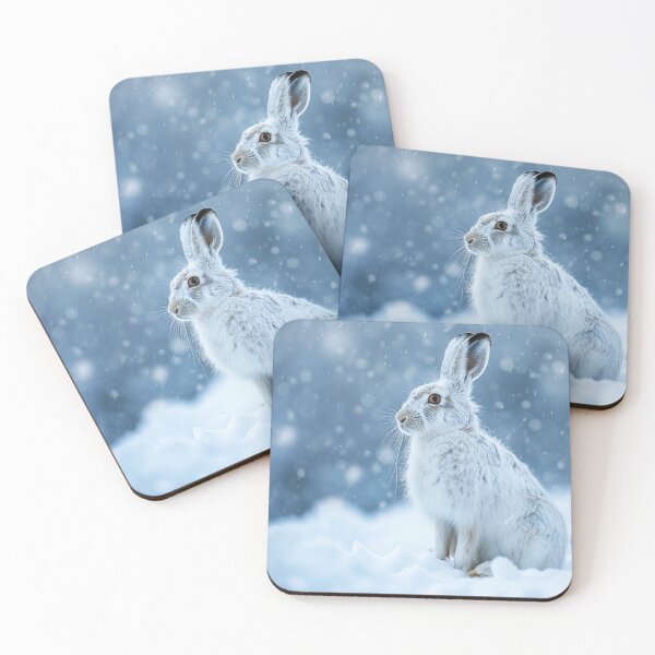 Item preview, Wild White Mountain Hare designed and sold by Myra365Art.