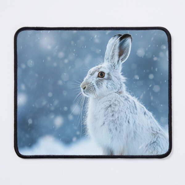 Item preview, Wild White Mountain Hare designed and sold by Myra365Art.