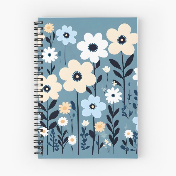 Item preview, Blue vintage floral pattern designed and sold by Naturitude.